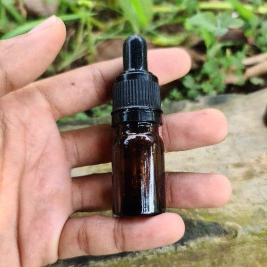 Botol Pipet 5ml Kaca Coklat TEBAL Ring SEGEL