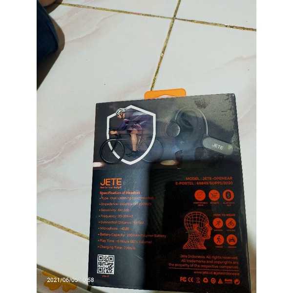 Headset bluetooth JETE open ear