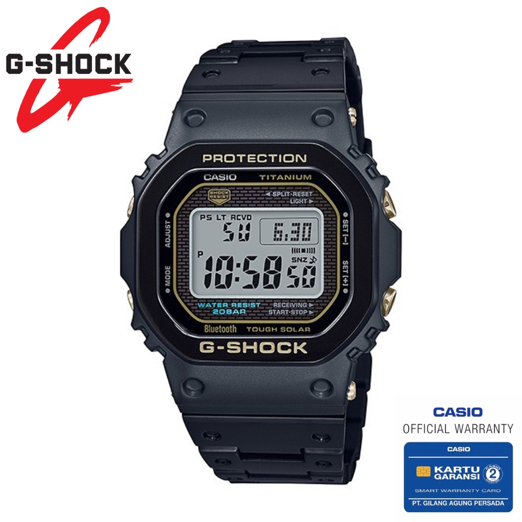 Jam Tangan Pria Casio G-Shock Original GMW-B5000TB-1DR Titanium