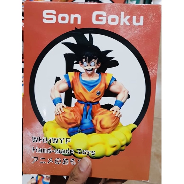 action figure dragon ball son goku duduk naik awan kinton