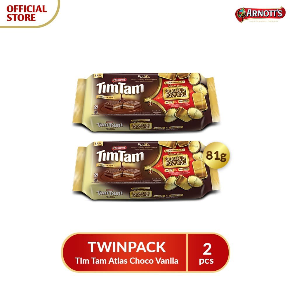 

PROMO TWINPACK ARNOTTS TIM TAM VANILA TERMURAH