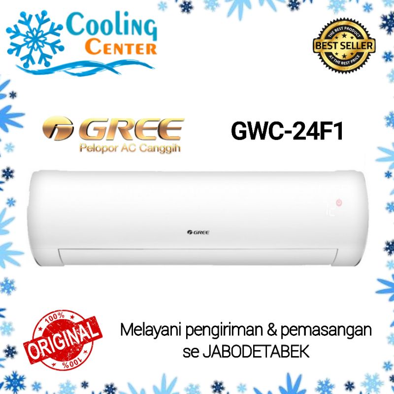 AC GREE GWC 24 F1 2,5 PK + PASANG INSTALASI