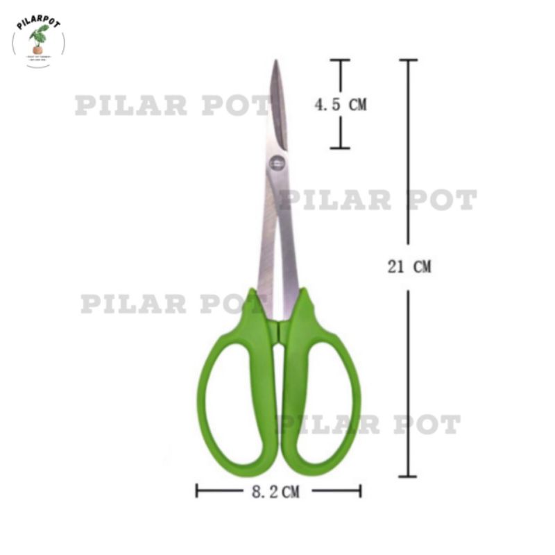 GUNTING BONSAI PRUNING DAUN AKAR 210MM KUAT DAN TAJAM - GUNTING HIJAU