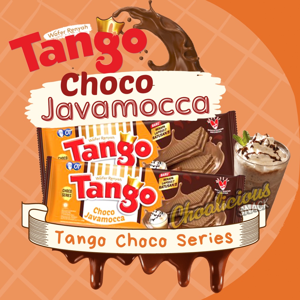 

WAFER TANGO Choco Javamocca Choco Series Wafer Renyah 110 gram