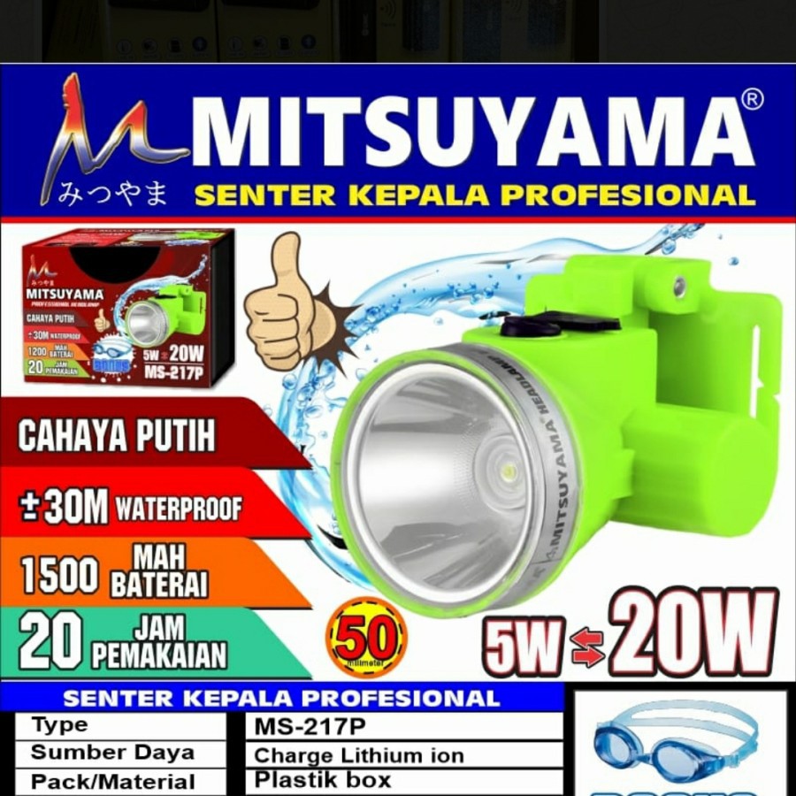 Senter Selam Mitsuyama MS-217P - Senter Selam Cahaya Putih Kuning