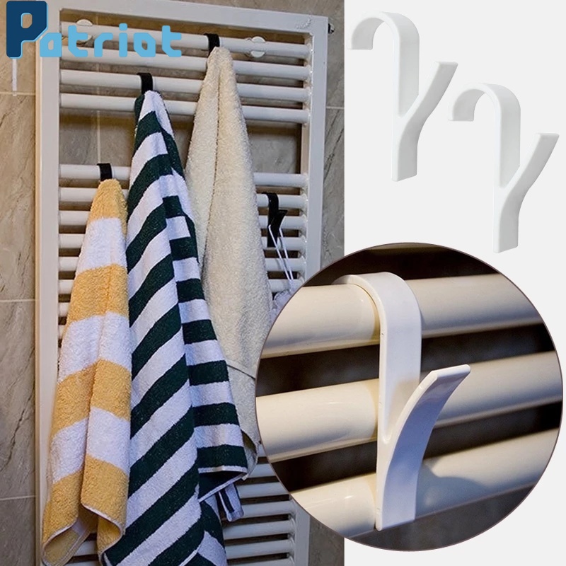 2Pcs Heating Storage Hooks / High Quality Coat Towel Rack Hanger for Heated Towel Radiator Rail