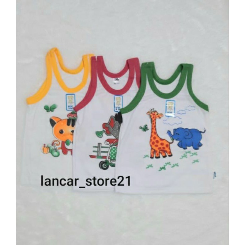 3PCS SINGLET ANAK MOTIF/KAOS DALAM ANAK/SINGLET BAYI