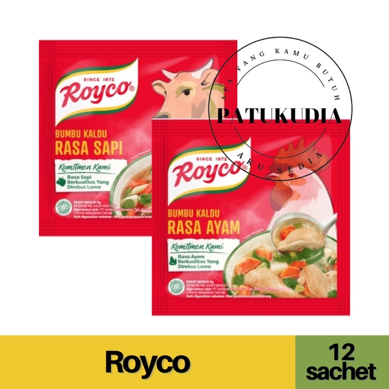 

Royco Penyedap Rasa Kaldu Ayam Kaldu Sapi Renceng isi 12 | Royko Kaldu Sapi Royko Kaldu Ayam Renteng