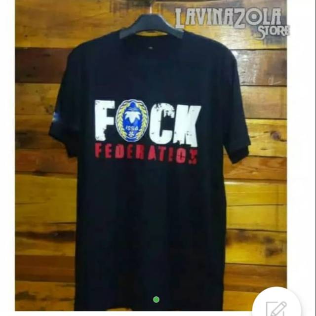 T-shirt kaos baju FUCK FEDERATION PSSI ACAB THE JAK PERSIB VIKING