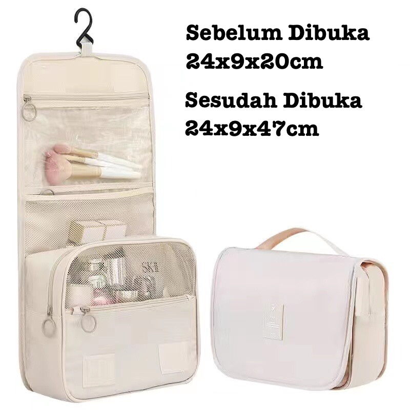 BOSJKT1477 Travel Bag Portable Tas Kosmetik Peralatan Mandi Organizer Bag