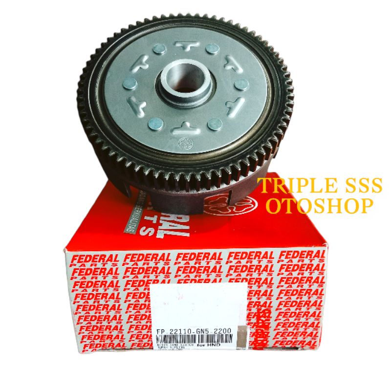 OUTHER COMP CLUCTH RUMAH KAMPAS KOPLING SET DRIVE GEAR GIR GIGI FEDERAL PARTS / MAX1 / MOXIS HONDA G