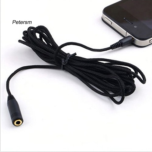 (Pt) Kabel Extension Audio Stereo 3.5mm Female Ke Male Panjang 5m / 16ft Untuk Headphone