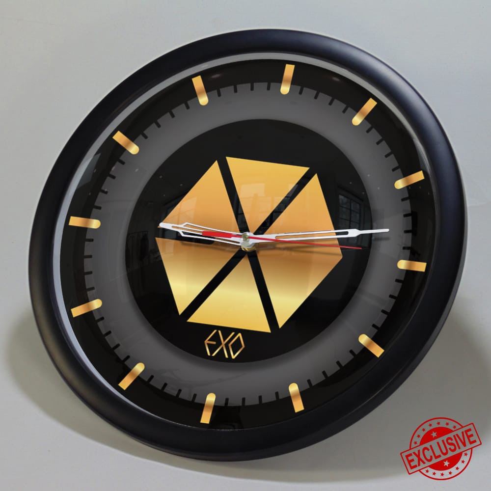 (ISTIMEWA BOSSQUE) JAM DINDING CUSTOM EXO - KPOP EXCLUSIVE