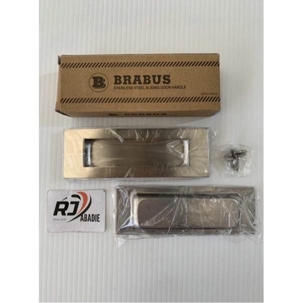 Handle Gagang Kom Tarikan Tanam Pintu Sliding Stainless Brabus [1set]