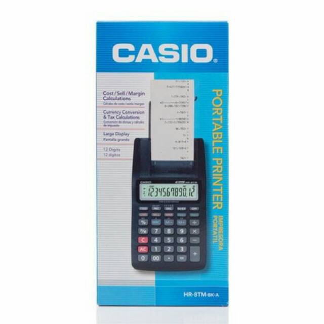 

CALCULATOR/KALKULATOR KASIR/PRINTING CASIO HR-8TM/STOK TERBATAS#ORIGINAL