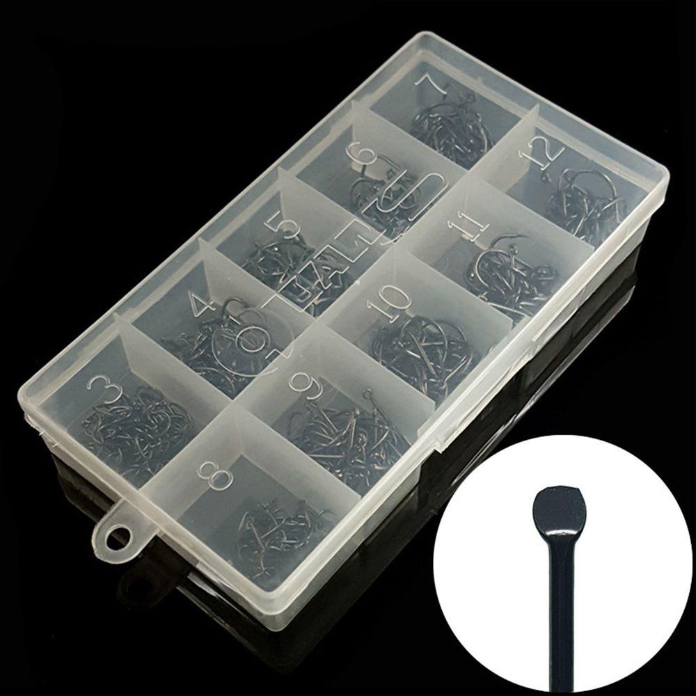 Suyo 500pcs Fishhooks Umpan Tackle Kotak DIY Stainless/Ikan Gurame/Ikan Air Tawar Kit