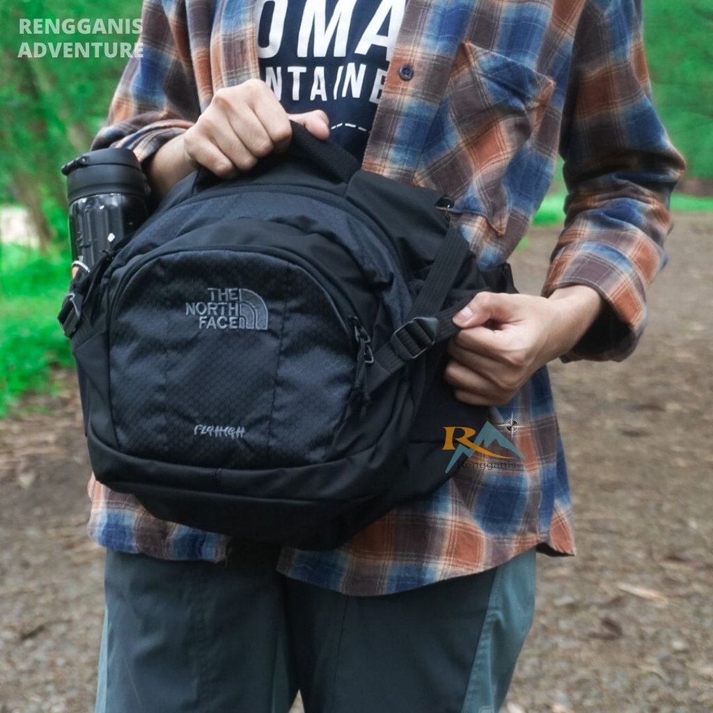 TAS SLEMPANG PRIA WANITA FLYHIGHT WAIST BAG OUTDOOR CASUAL HIKING CAMPING PENDAKI GUNUNG