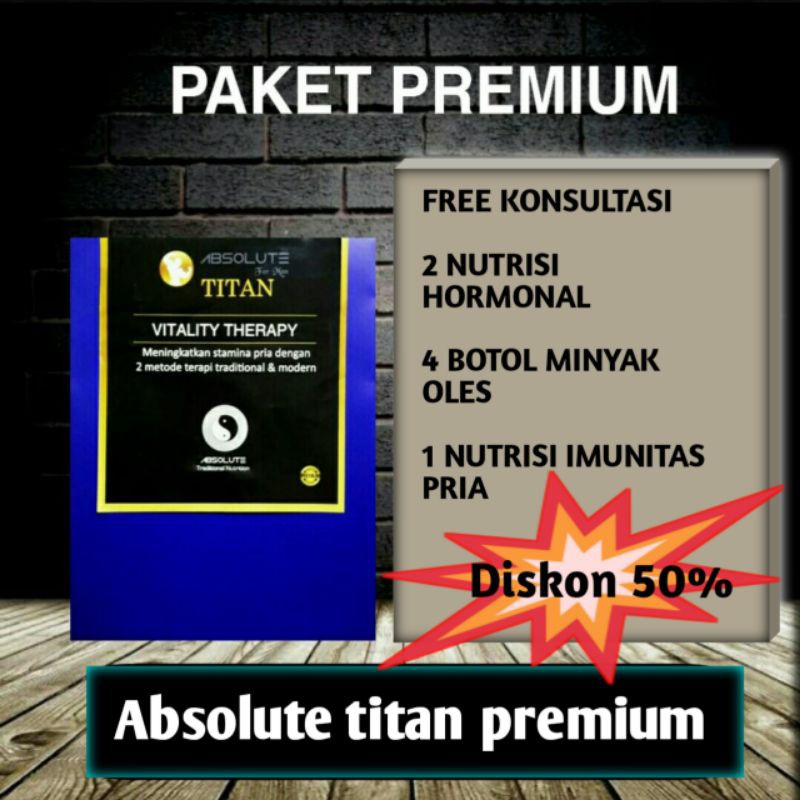 OBAT SEX PRIA DEWASA ABSOLUTE TITAN for men (paket premium)