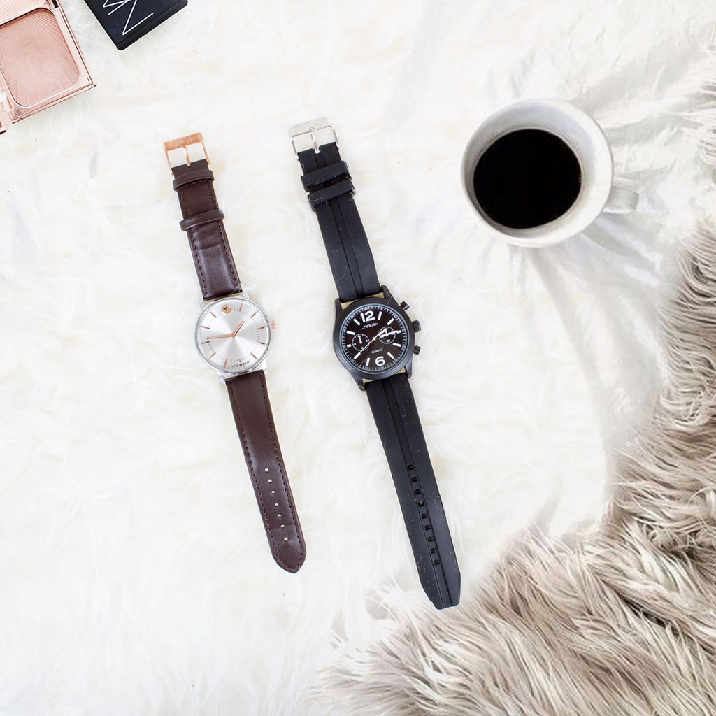 FREE Sinobi Jam Tangan Kulit Quartz - Coklat, BUY Jam Tangan Sinobi Chronograph