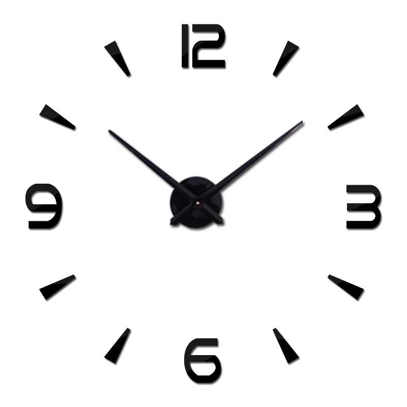 Taffware Jam Dinding Besar DIY Giant Wall Clock Quartz 80-130cm