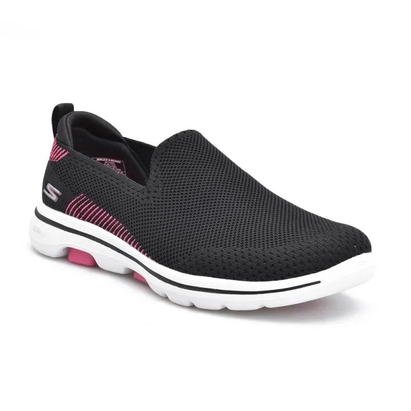 Skechers Go Walk 5 Black Pink. Sepatu Wanita Original. 15900BKPK
