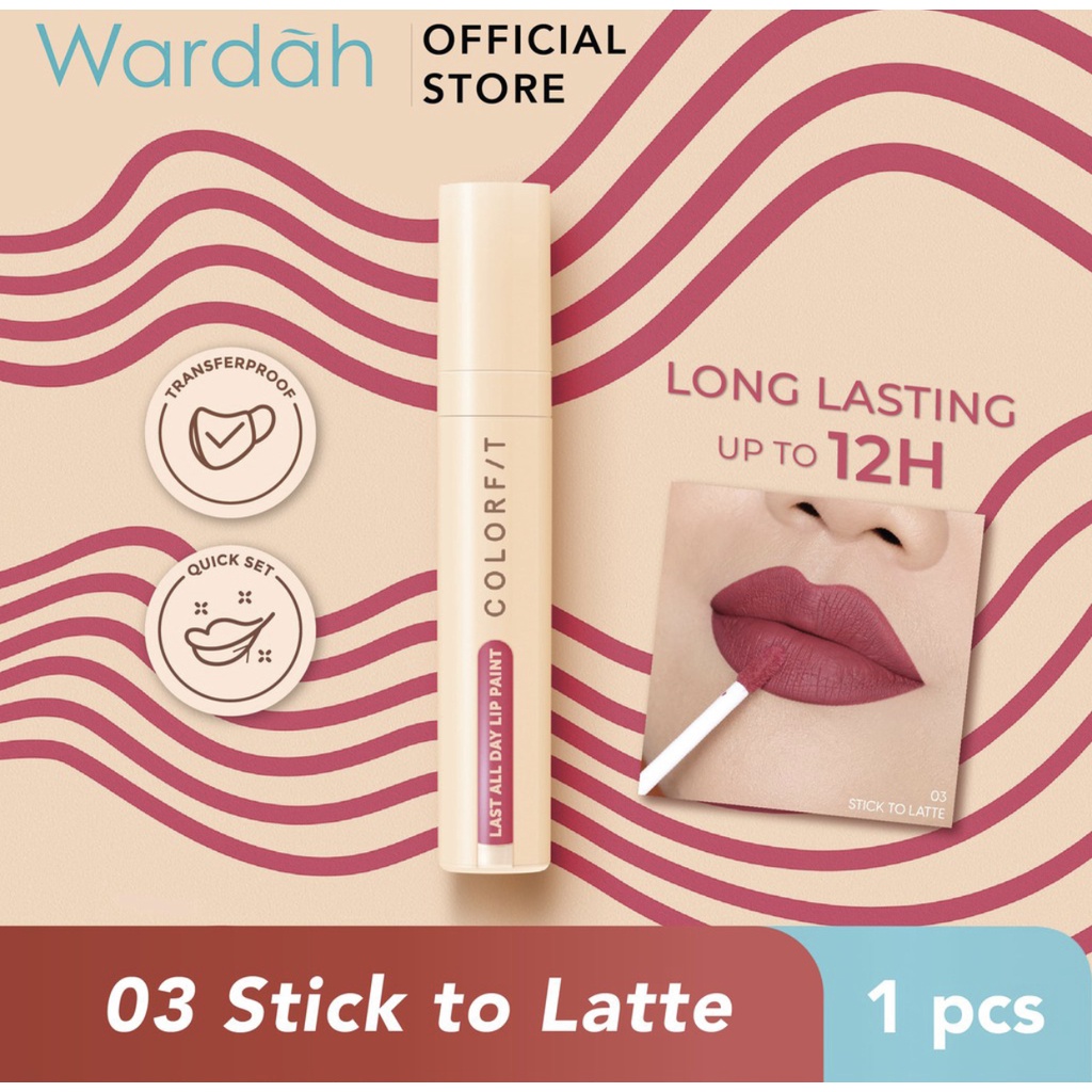 Wardah Colorfit Last All Day Lip Paint - Tahan Lama Hingga 12 Jam dan Transferproof