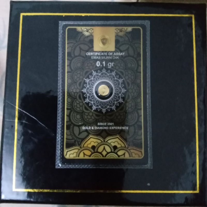 EMAS MURNI 24 K MINIGOLD 0,1 GRAM