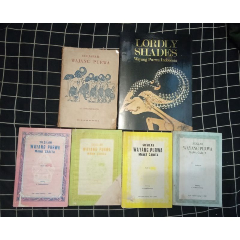 Silsilah Wayang Purwa Mawa Carita jilid 2,3,5,6 dan Sejarah Wayang Purwa serta Lordy Shades