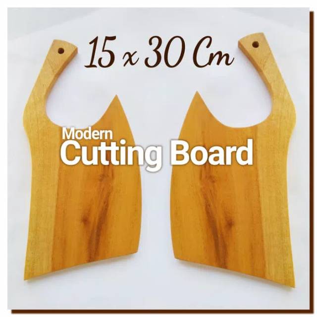 Modern Cutting Board 15 x 30 Cm Talenan kayu modern unik cutting board