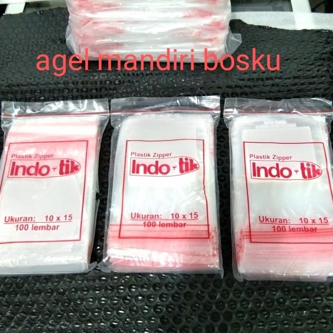 Plastik Klip Obat Bening 15x10 indoTik/ Klip Obat Plastik Obat