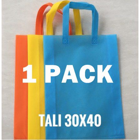 1pack 30x40x8 Cm Tas  Kain Spunbond Goodie Bag Kantong 