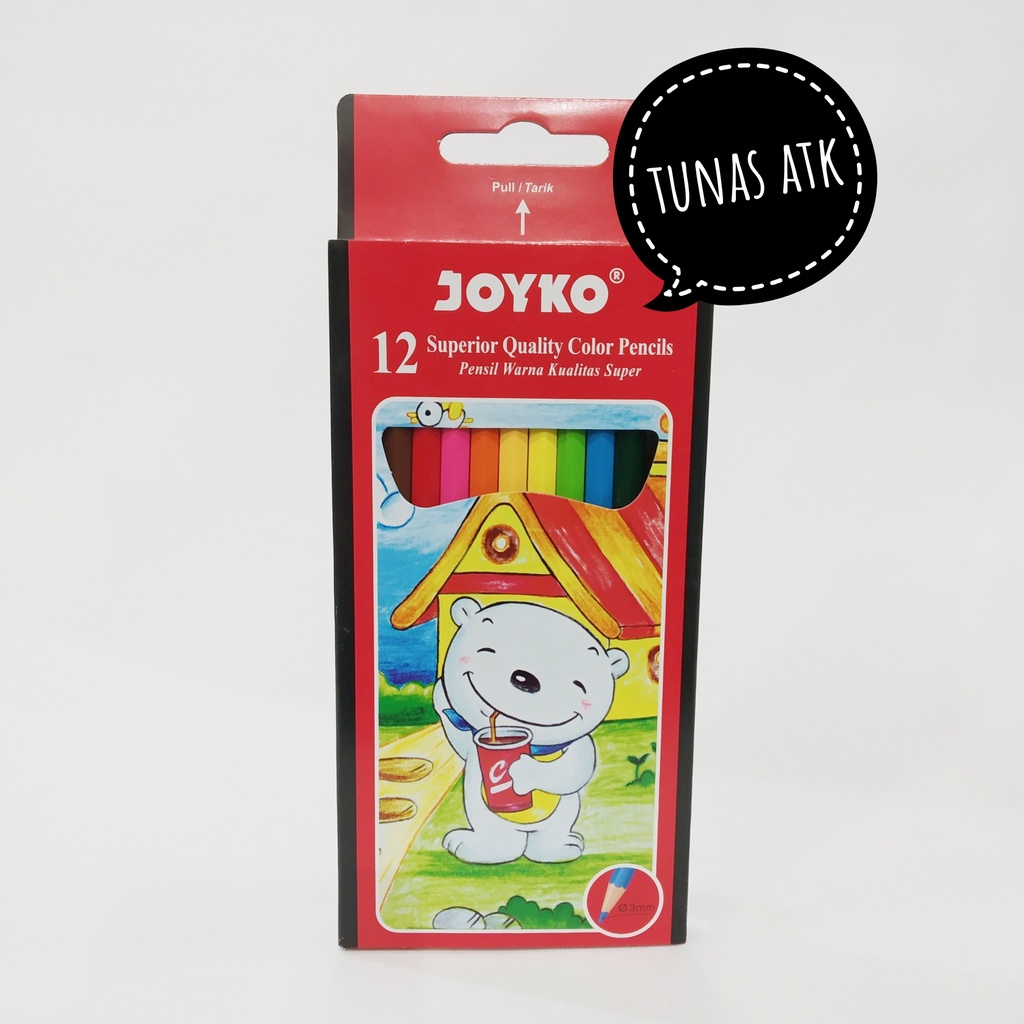 

JOYKO 12 SUPERIOR QUALITY COLOR PENCILS CP-12PB