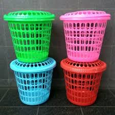 READY STOK Keranjang Baju Tutup Keranjang Laundry Keranjang Silver Keranjang Baju Tutup Keranjang La