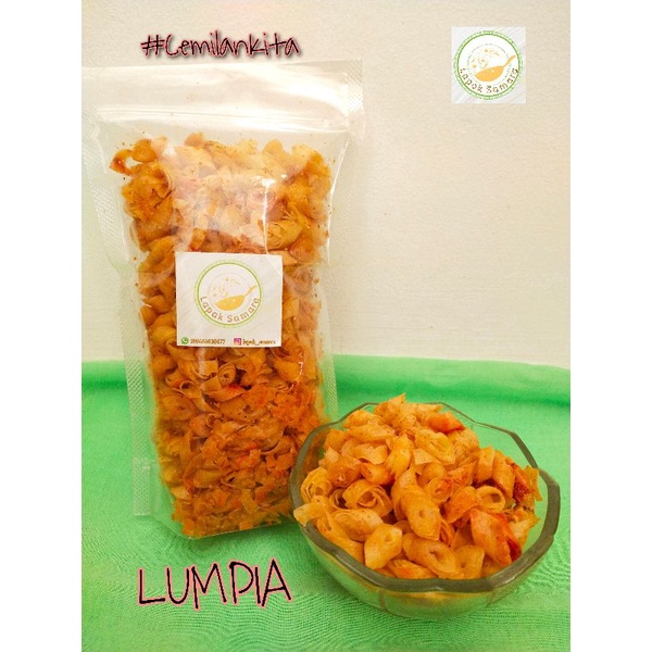 

Keripik Lumpia | Cemilan Kemasan Pouch | Makanan Ringan