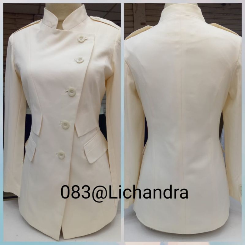Blazer kerja warna Cream Seragam pns Seragam kerja wanita Blazer lichandra original