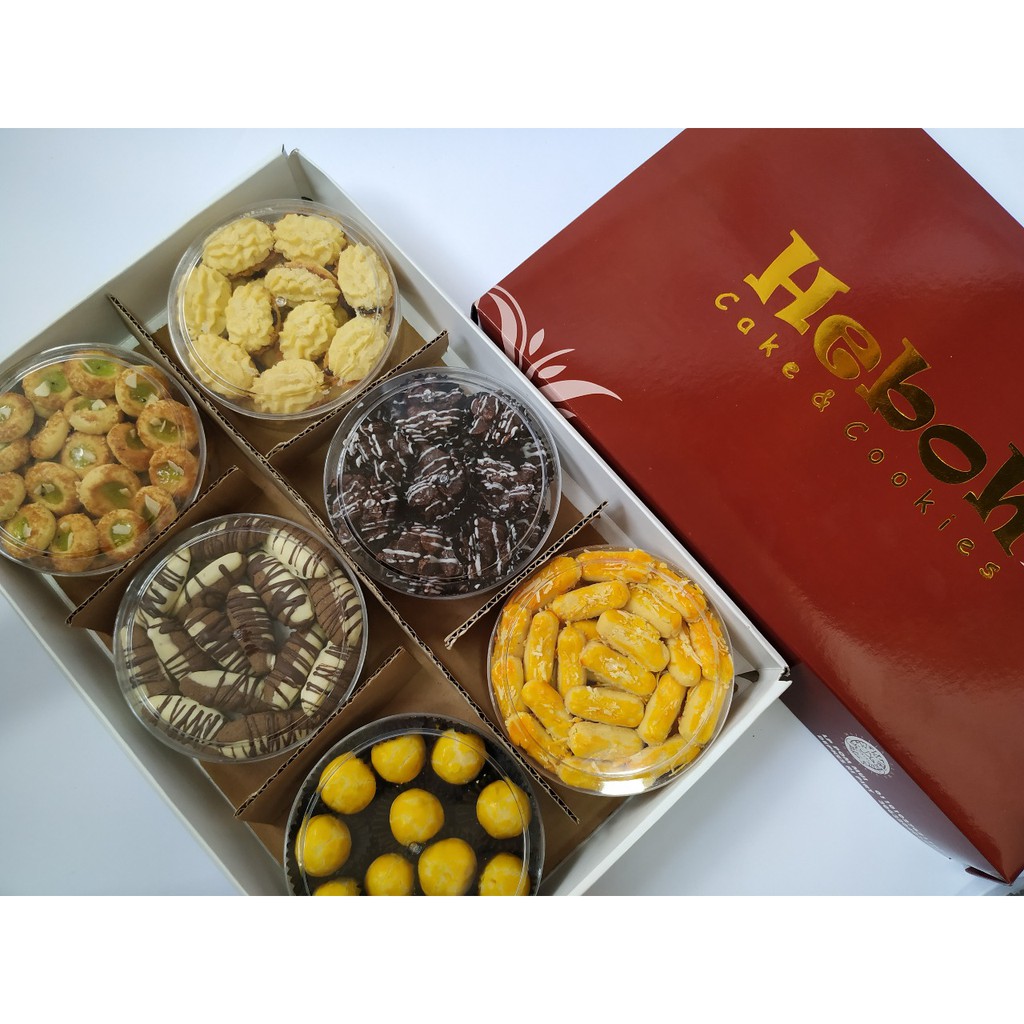 

Paket 25 Kue Kering Lebaran Premium Isi 6 Toples By Heboh Cookies