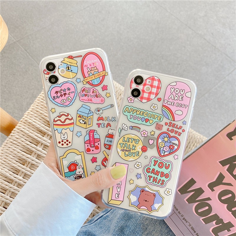 Korean Cute Cartoon Casing Realme C15 C12 C11 6 C1 C2 C3 5