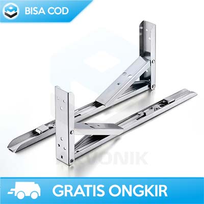 BRACKET ENGSEL SIKU TAFFWARE JM007 ORIGINAL PENYANGGA RAK DINDING TEMPEL STAINLESS STEEL