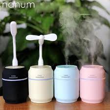 DIFFUSER HUMIDIFIER 3IN1 LAMPU USB KIPAS USB