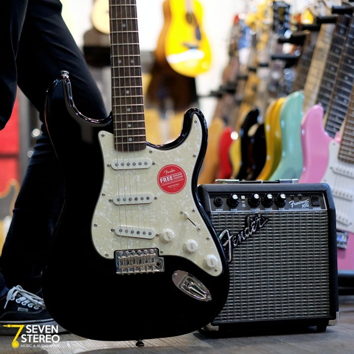 Squier Classic Vibe 70s Stratocaster Black Electric Guitar