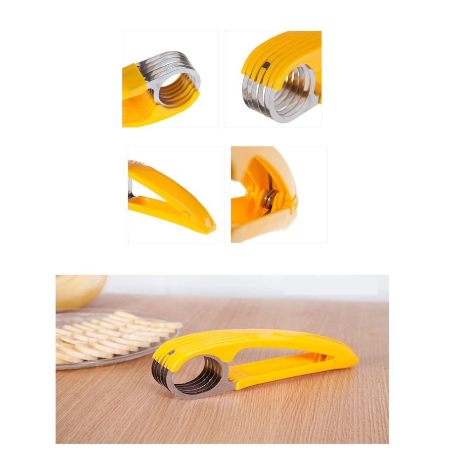 Banana Slicer Alat Pemotong Pisang Timun Sosis Multifungsi untuk Dapur