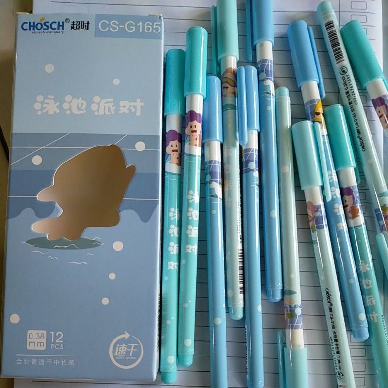 Pulpen Gel Chosch isi 12pcs