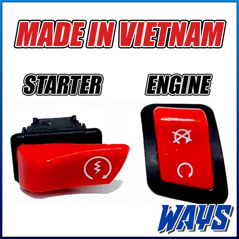 L270 | Saklar Tombol Switch Starter Engine Idling Stop On Off Dimmer Dim Kill ISS AHM Honda Vietnam - Motor Vario 125 150 Bohlam LED PCX Beat FI Scoopy