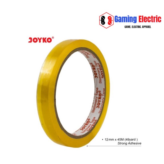 

Isolasi | Selotip Stationery Tape Joyko 1/2" Inch | 12 mm x 45 M Meter