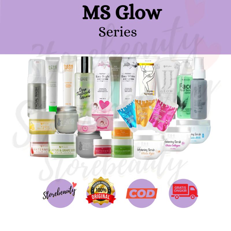 [ RESMI ] MS GLOW SERIES MS GLOW TONER GLOWING TONER ACNE JJ GLOW ESSENCE ACNE SPOT DARK SPOT FACE S