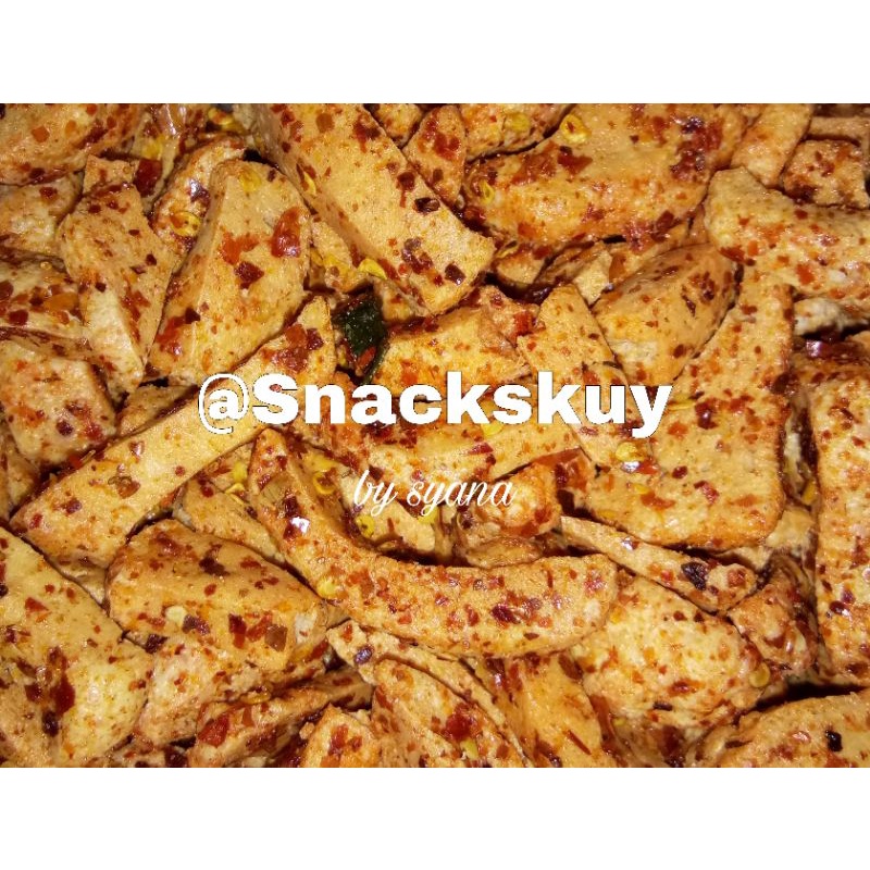 

Basreng pedas gurih daun jeruk bumbu basah