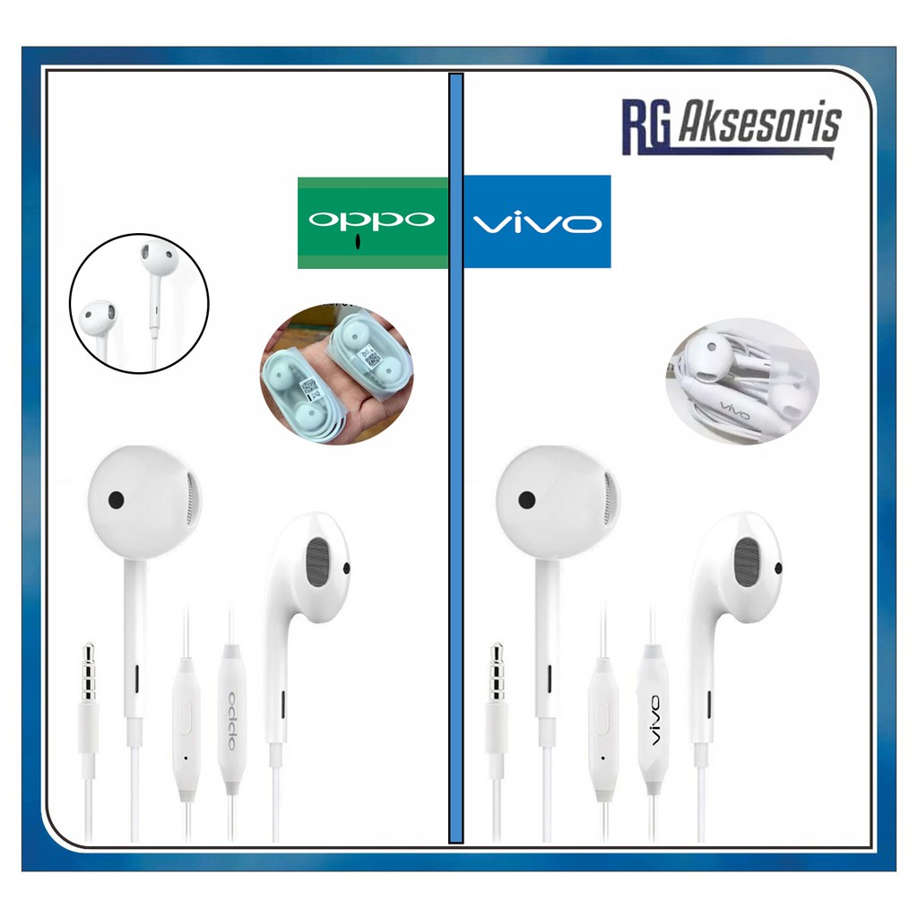 ORIGINAL 100% Headset / Earphone OPPO / VIVO COPOTAN Non Packing