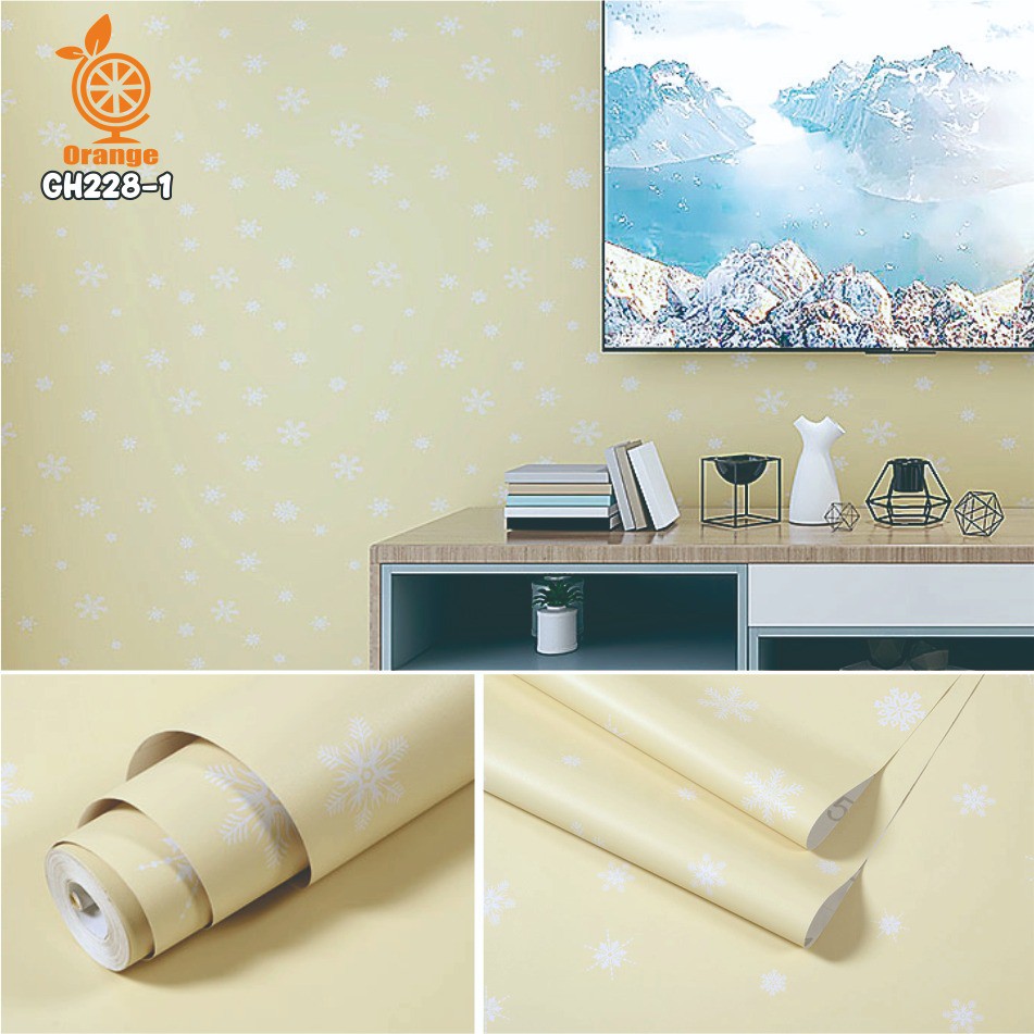 Wallpaper dinding 3d kamar tidur / Wallpaper dinding kamar anak wallstiker Gh078 Salur Bintang Ukuran 45Cmx10M-GH228-1