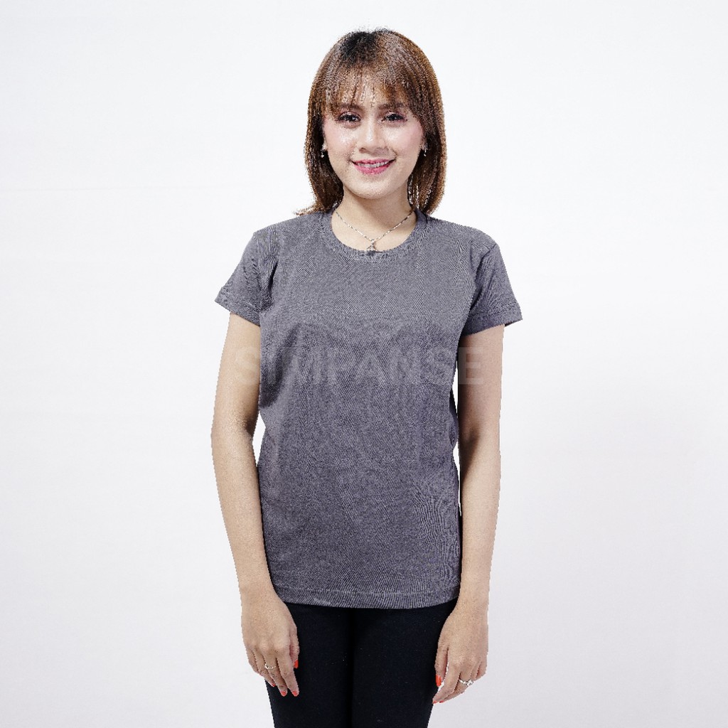 Kaos menyusui / Baju menyusui SIMPANSE Lengan PENDEK 100% Katun-Dark Grey