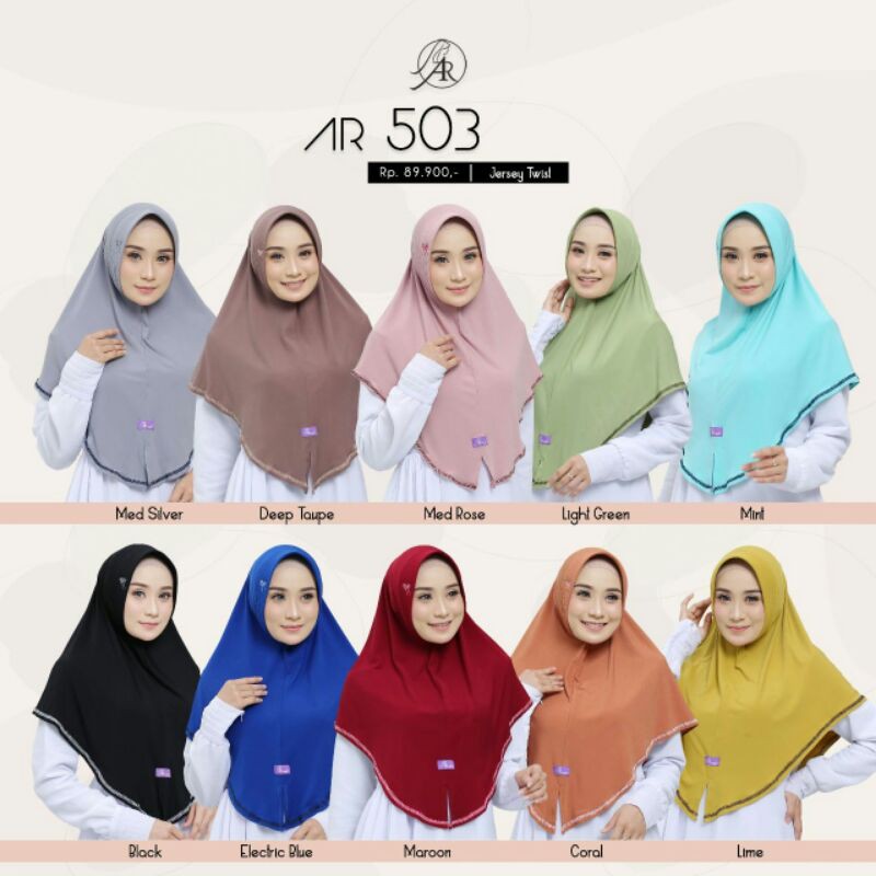 Ready Hijab ARRAFI ORI Ar 503 | Hijab Instan Daily Branded Harian